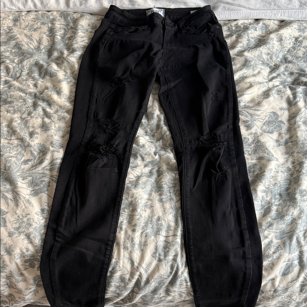 PAIGE Women's Black Skinny Jeans